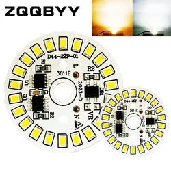 Lâmpada LED Patch Lamp, SMD Plate, Módulo Circular, Fonte de luz, AC 220V, LED Chip, Spotlight Downlight