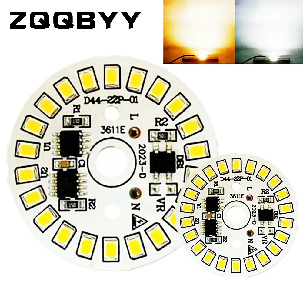 Żarówka LED Patch Lamp SMD Plate Circular Module Light Source Plate For Bulb Light AC 220V Led Chip Spotlight Downlight LED Lamp