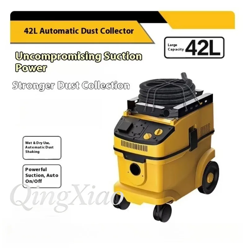 Cleaning Equipments 42L Powerful Automatic Shaking Dust Collector For Home Engineering Large Space Dust Removal Maintenance Jobs