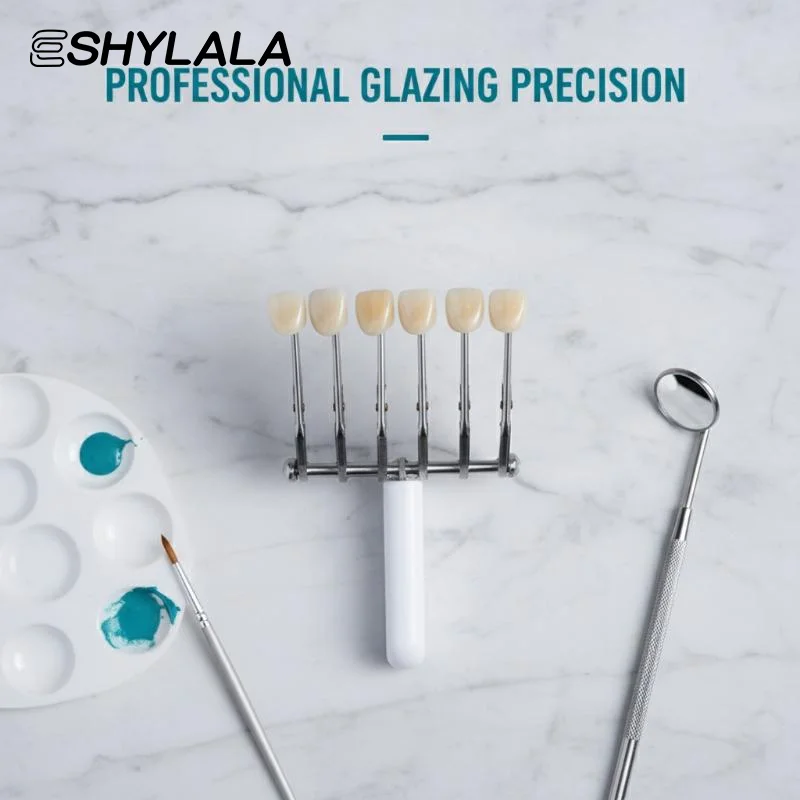 Dental Lab Hex Clamps Six-Tooth Clips Porcelain Glazing Auxiliary Tool for Dental Ceramist