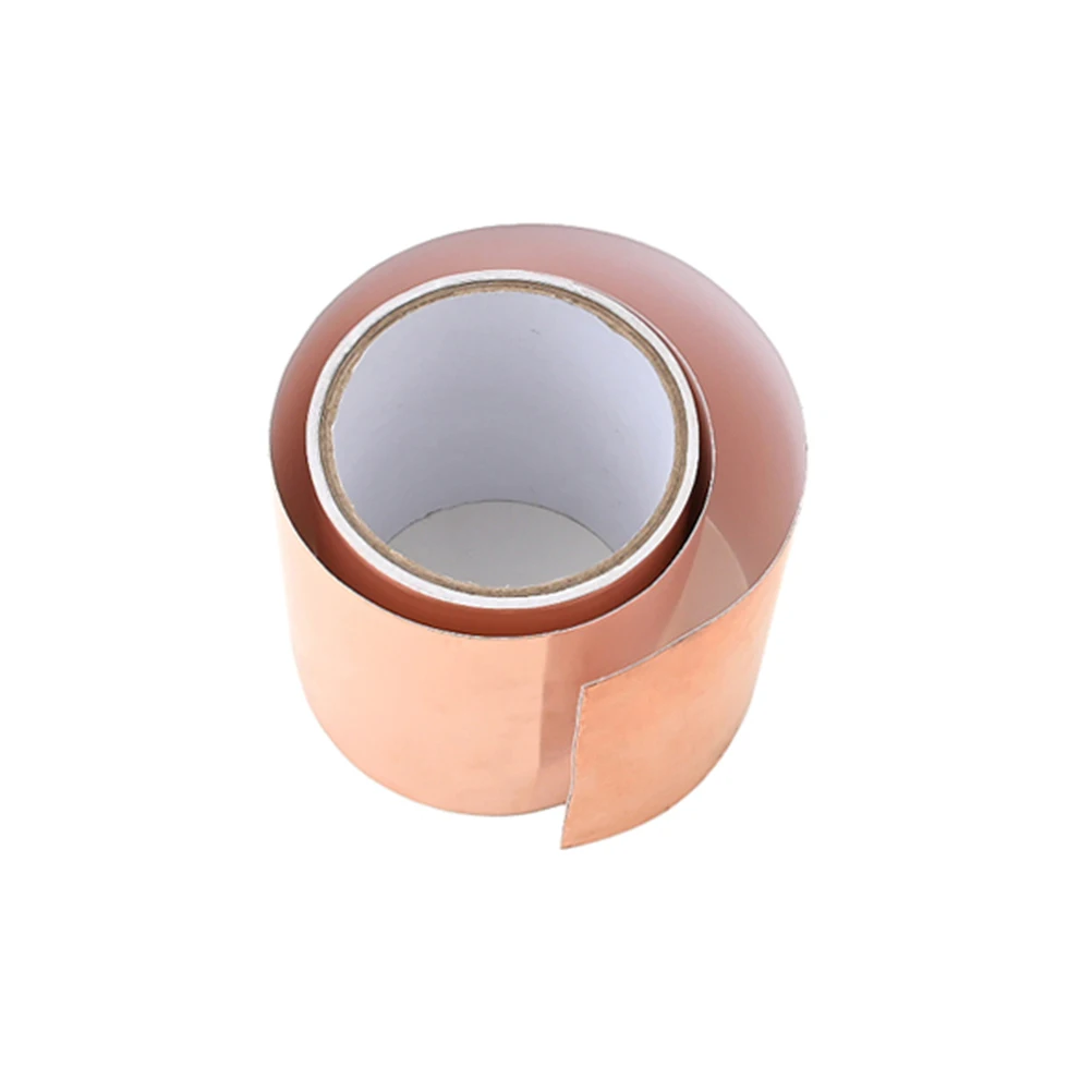 

1 Roll Single-Sided Conductive Adhesive Copper Foil Tape Emi Shielding Noise Reduction For Guitar Pickup Electromagnetic