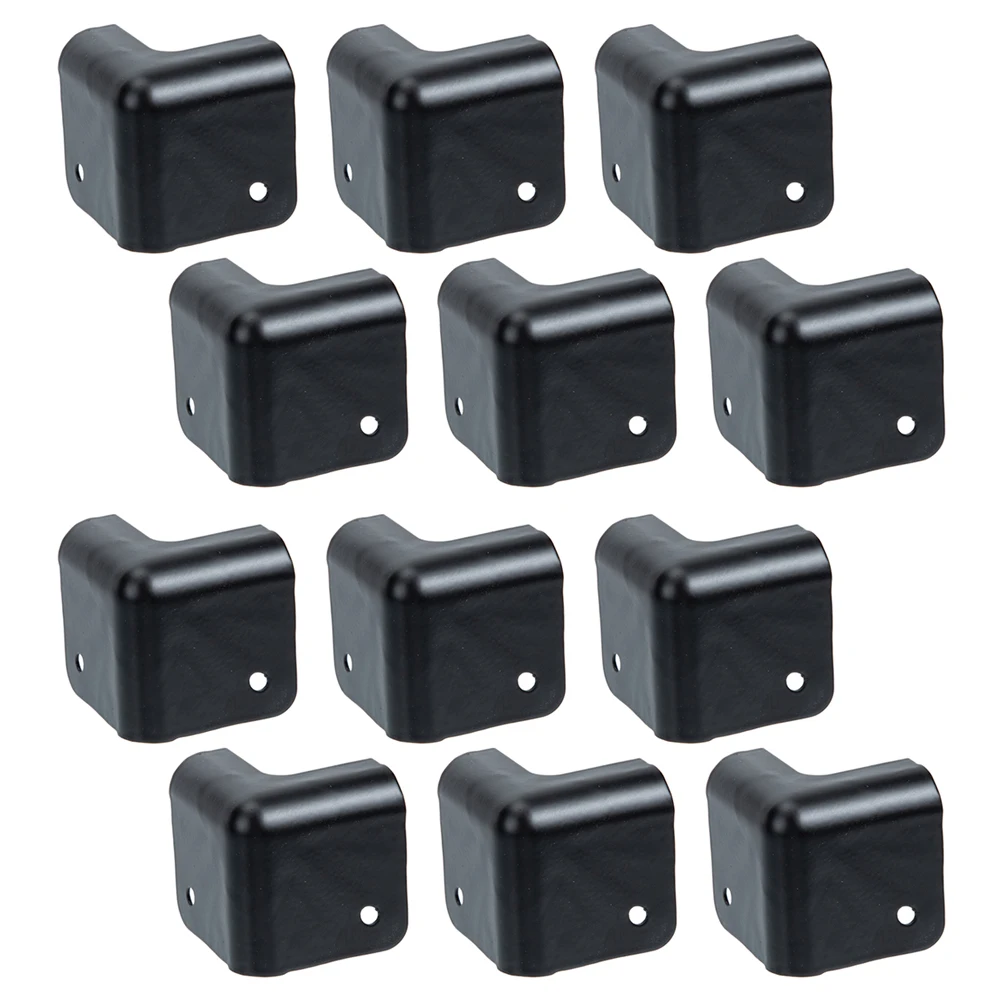 

12pcs Metal Corner Protectors Durable Iron Speaker Guards Furniture Hardware Practical Cabinet Edge Protection