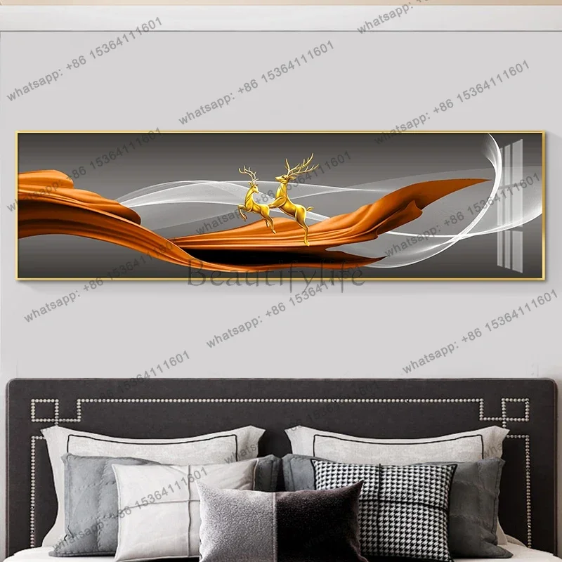 Factory Direct Decoration Paintings Light Luxury Mural Deer Painting Calligraphy Arts Room Decoration Poster Decor Wall Art Pict