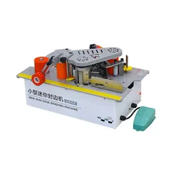 220V/110V Draagbare Rand Bandmachine Hout Pvc Tweezijdig Lijmen Rand Bander Houtbewerking Gereedschap Gebogen Rechte Lijn Dual Use