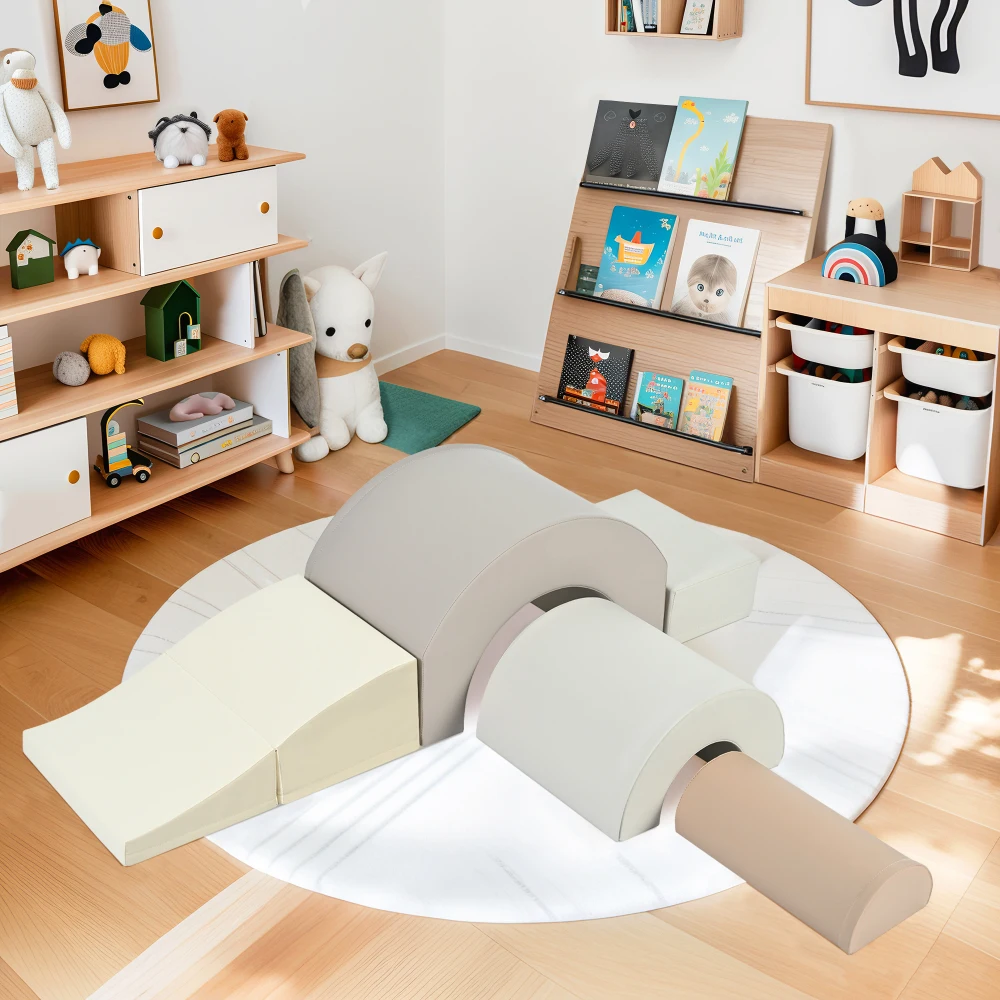 

《 Детские пенопластовые блоки для скалолазания из 5 предметов: домашняя активная игровая структура для малышей и младенцев》