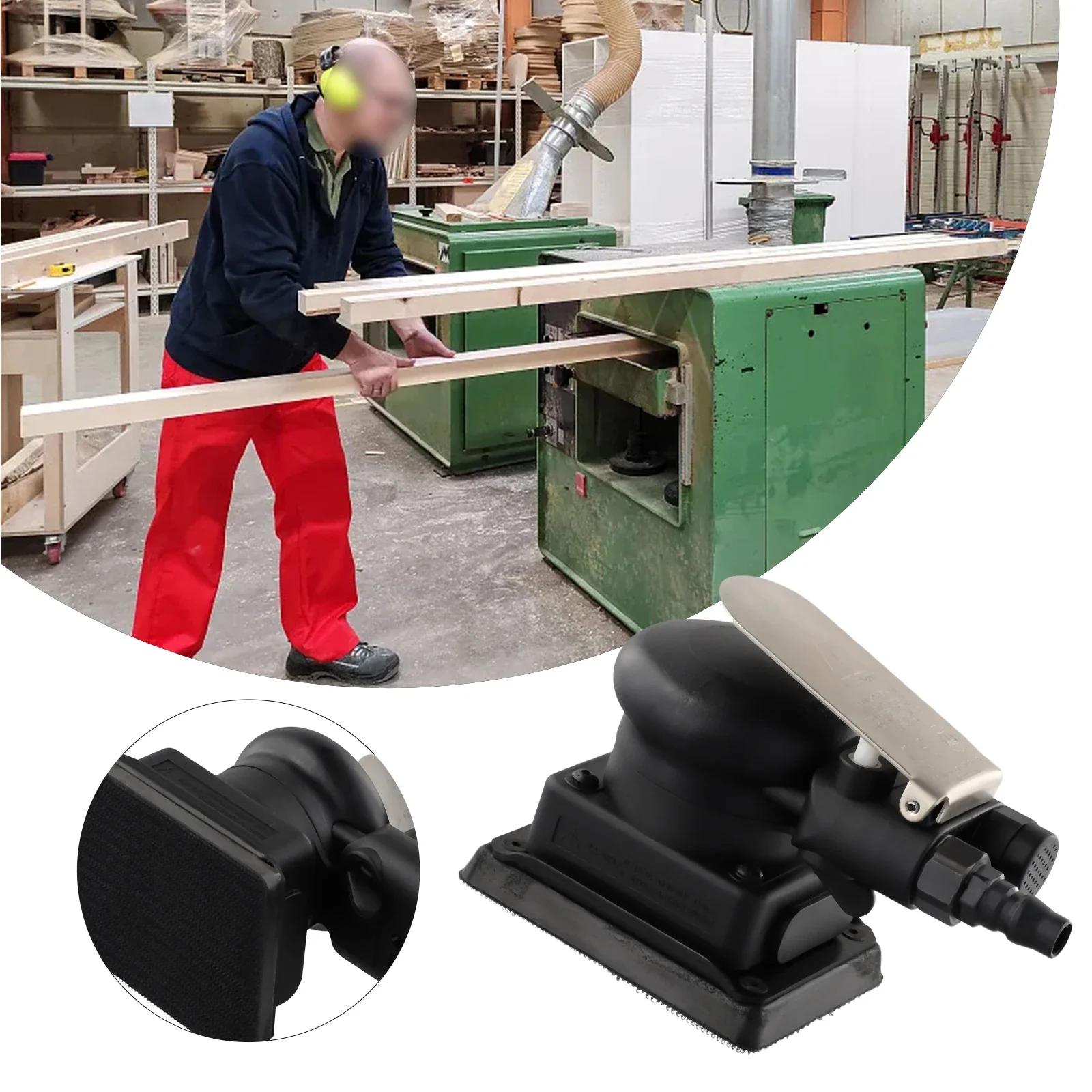 

Upgrade Your Workshop with this Square Pneumatic Polisher for Furniture Manufacturing Stone Grinding and Deburring