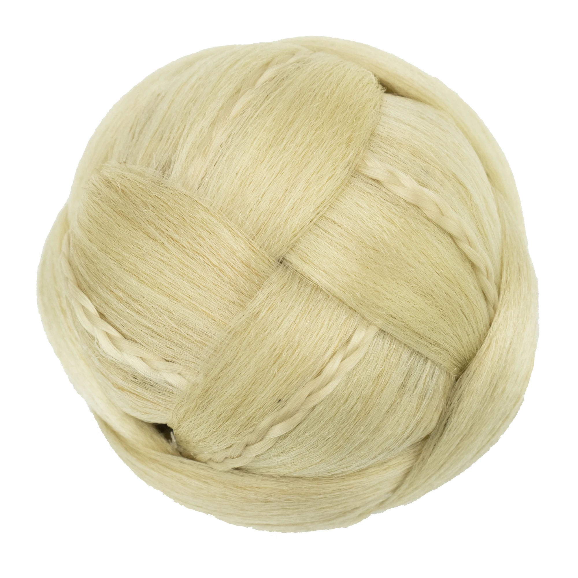 Soowee Synthetic Hair Dancer Braided Chignon Handmade Hair Cover Donut Hairpieces Scrunchie Hair Bun Wig Updo for Girls