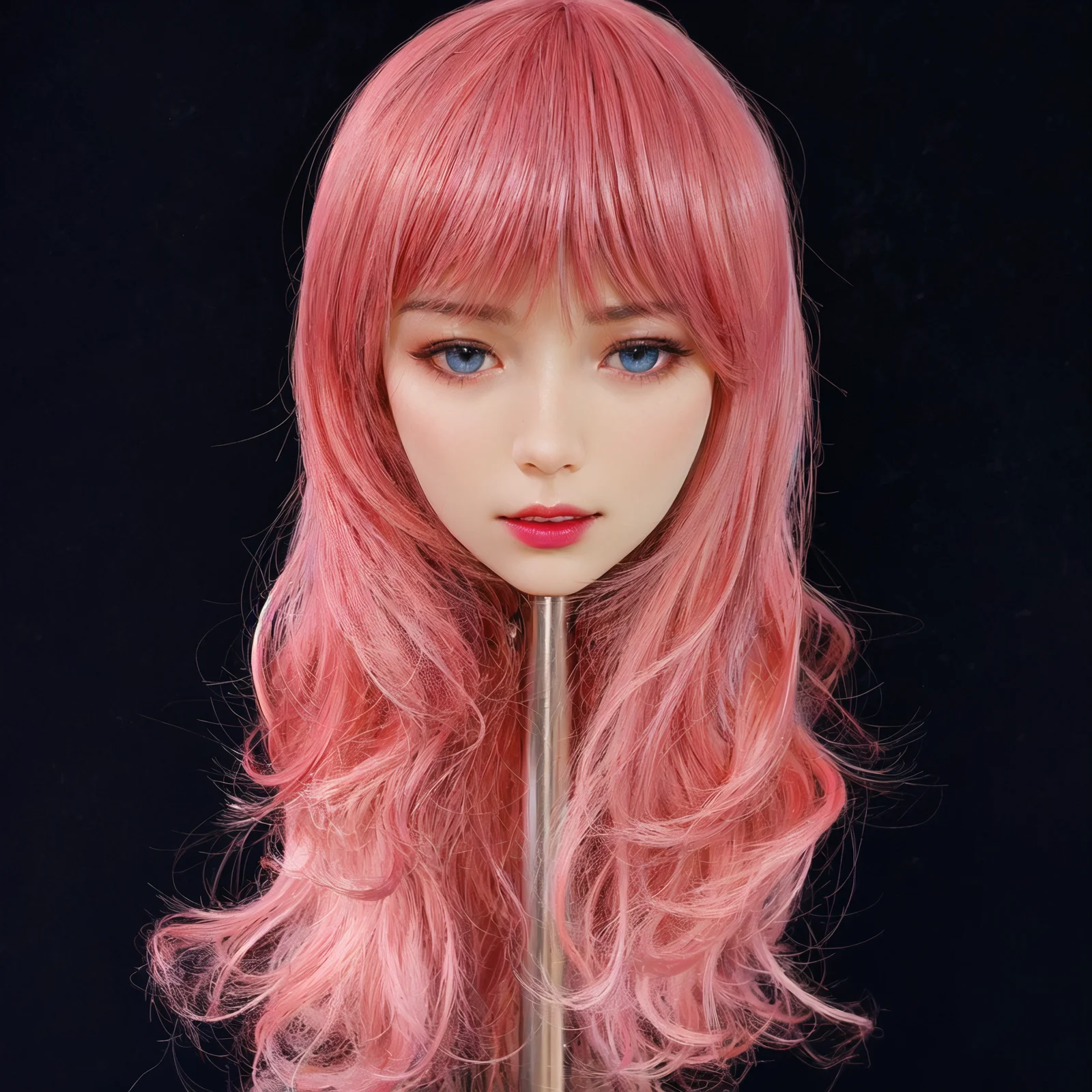 TPE doll single head,TPE material, art cosmetics, male adult toys, simulating female big head, real face, special mouth channel,