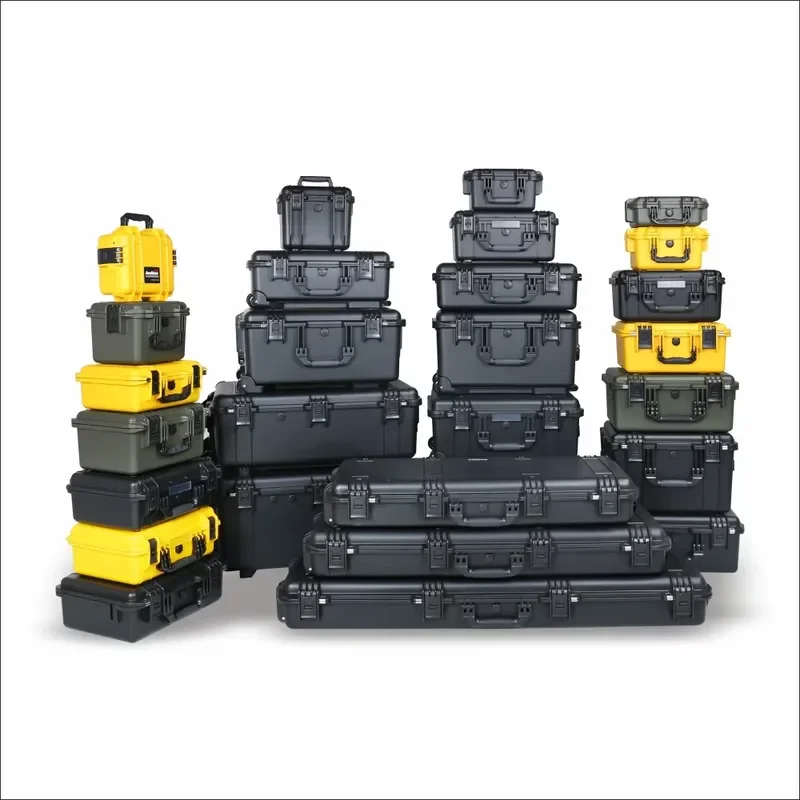 for Shockproof Waterproof Outdoor Hard Shell Long Case Plastic Carry Case with Foam Reasonable Price