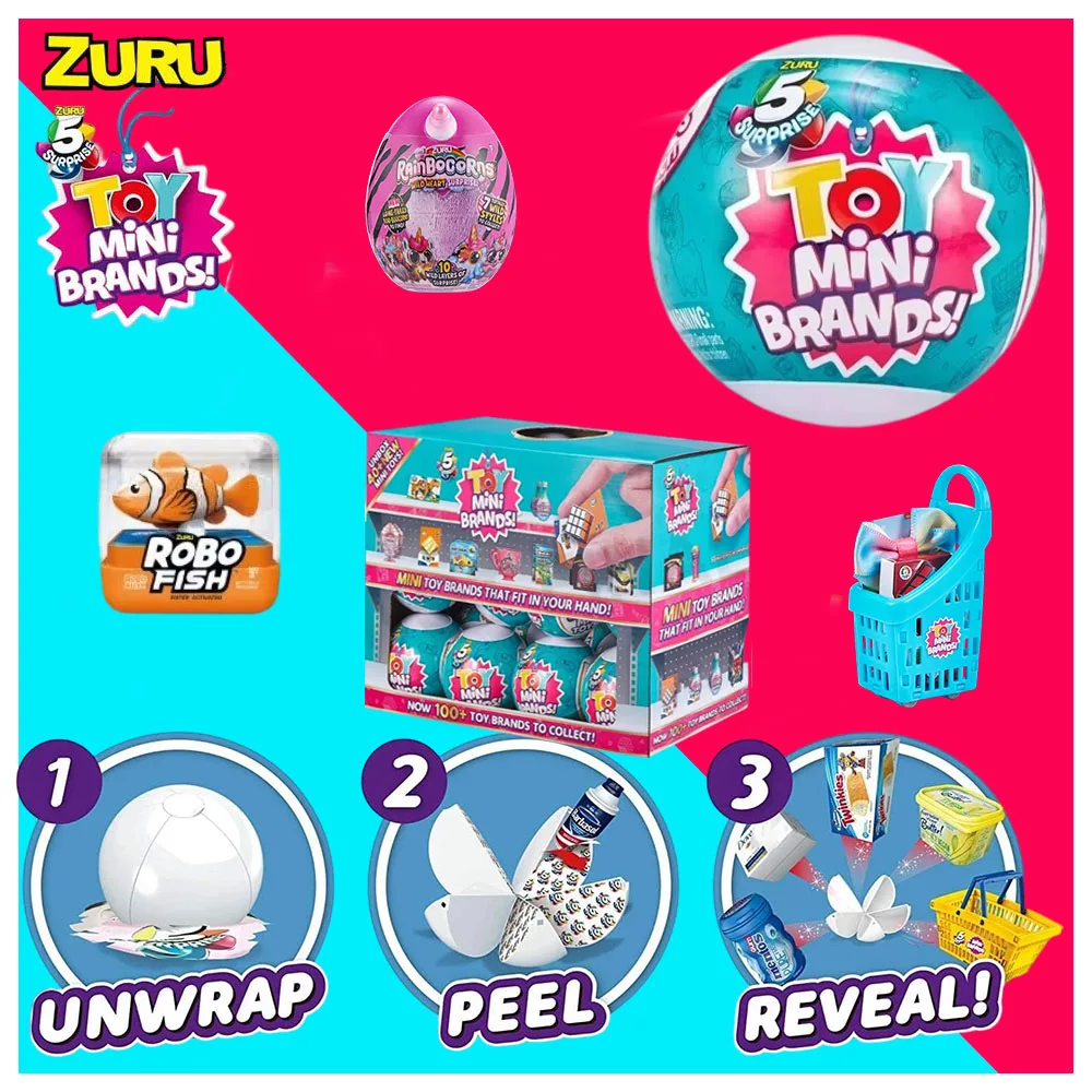 Zuru 5 Surprise Mini Brands Series, Caja Misteriosa Sorpresa, Colección de Miniaturas, Juguetes y Accesorios, Regalos para Niños