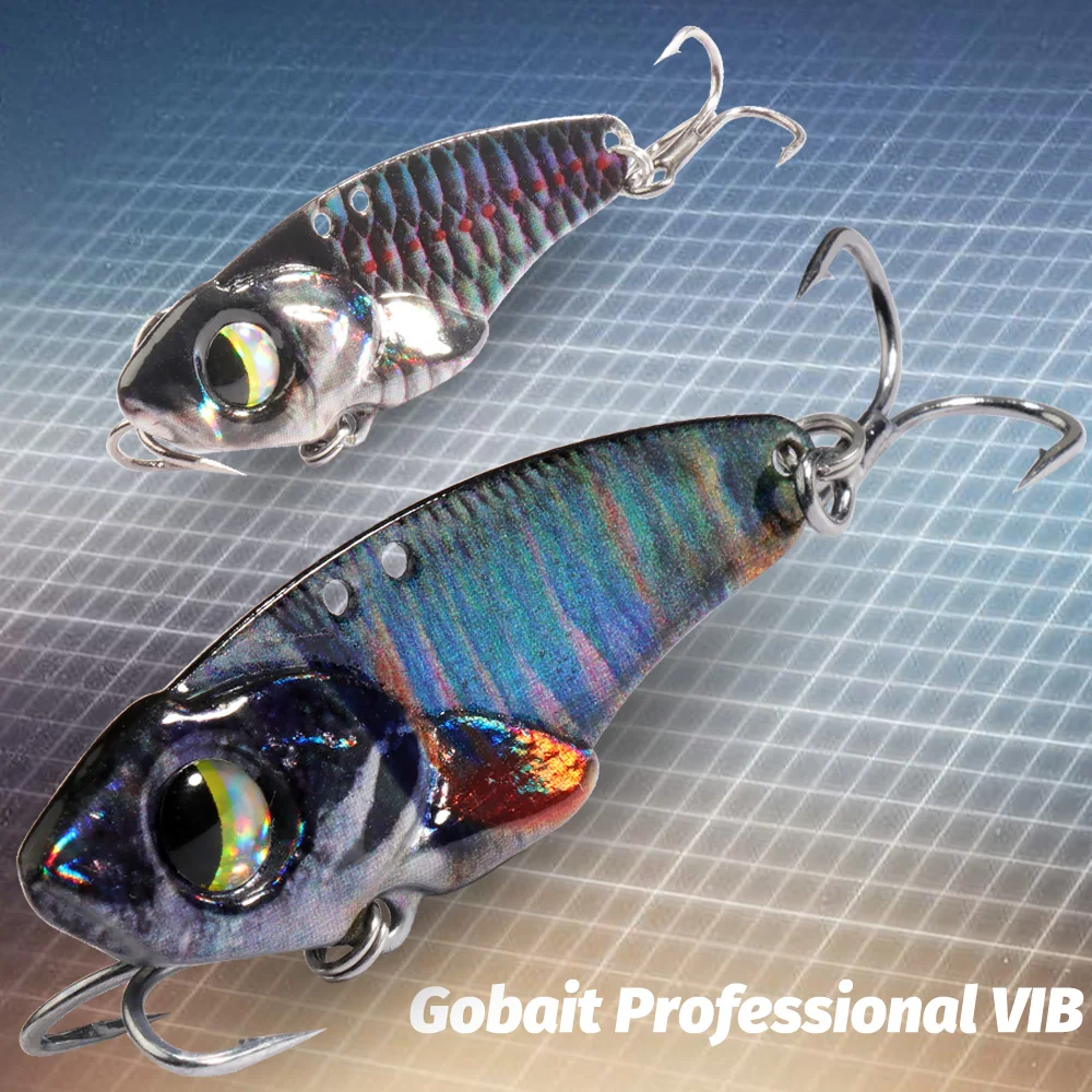 GOBAIT VIB Metal Jig Lure 7g 10g 17g 20g Spinner Spoon Spinning Fishing Tackle Popper Fishhook Swimbait Pesca Spinnerbait Bait image 6