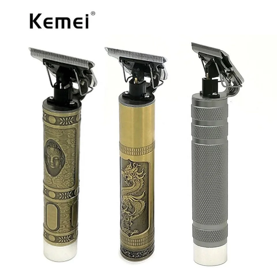 Kemei wiederauf ladbare elektrische Haars ch neider KM-1974A hochwertige Friseur Carving Trimmer Buddha Relief Haars chneide maschine Rasierer