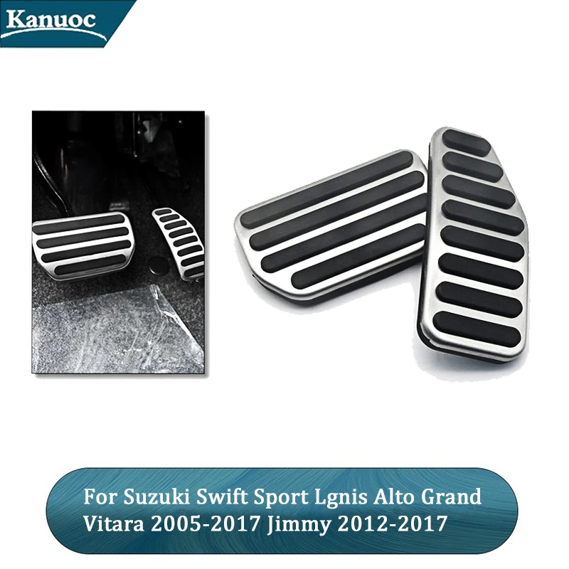 

AT Stainless Steel Car Pedal Cover Pedals For Suzuki Swift Sport Lgnis Alto Grand Vitara 2005-2017 Jimmy 2012-2017