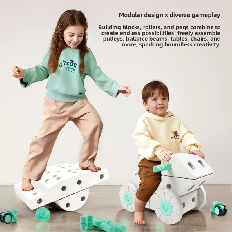 Modular toy EVA foam material Children's sensory integration training Kindergarten early education building block