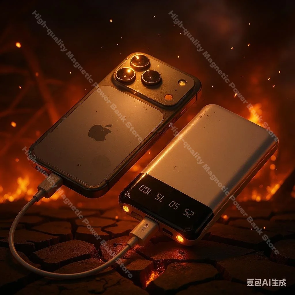 

New Power Bank Portable Charger External 50000mAh Battery Bring Flashlight Power Bank Spare Battery for IPhone 17 16 15 Samsung