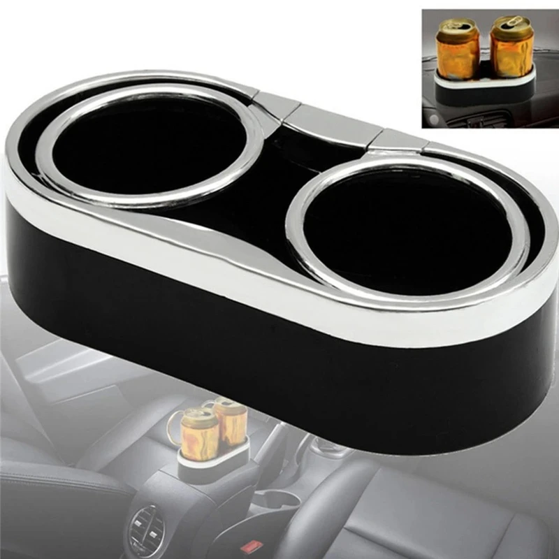 Water Beverage Holder Cup Holder Stand Dual Hole Drink Bottle Mount Plastic Rack