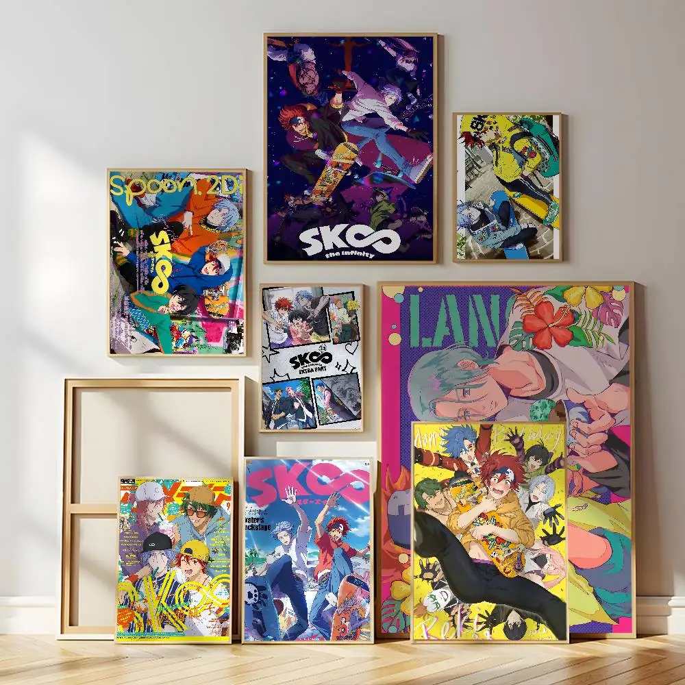 Anime S-SK8 the Infinity Poster Self-adhesive Wall Mural Art Waterproof Sticker For Bar Room Decor High Quality Print Gift