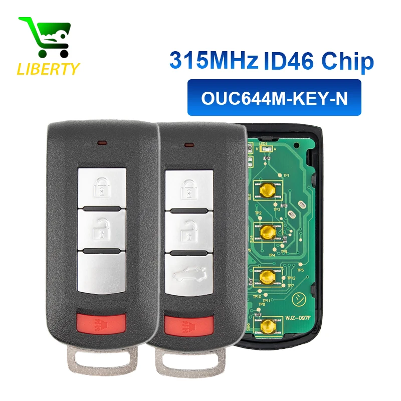 

Liberty 3/4 Button Smart Car Remote Key for Mitsubishi Lancer Outlander Galant RVR Pajero Shogun Montero Sport OUC644M-KEY-N Key