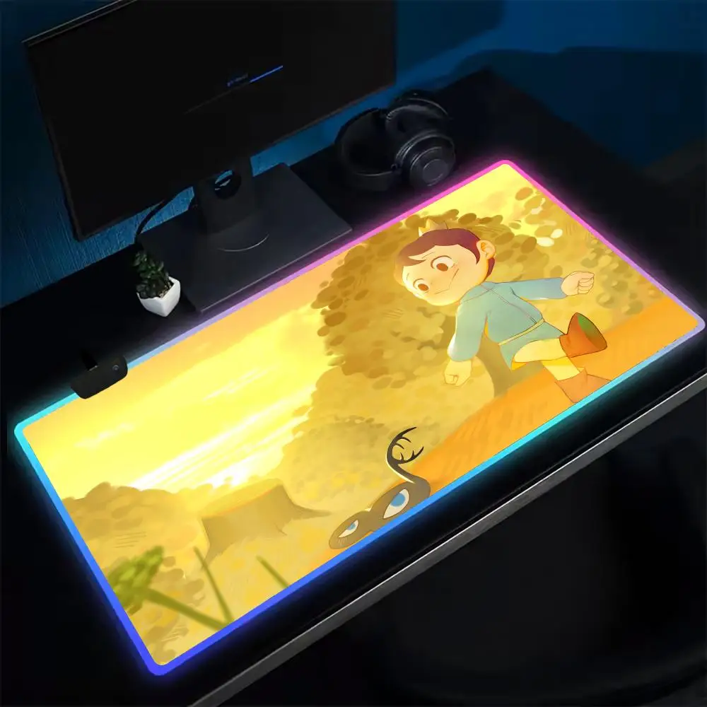 

Super Ranking of Kings Mouse Pad Anime Gaming Mouse Pad LED Table Pads Backlit Rubber Desktop XXL RGB Desk Mats