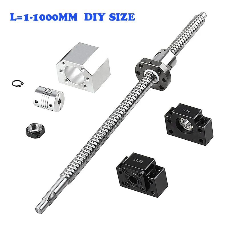 SFU1204 Set RM1204 Rolled Ball Screw C7 With End Machined+1204 Ball Nut + Nut Housing+BK/BF10 End + Coupler For CNC Machine