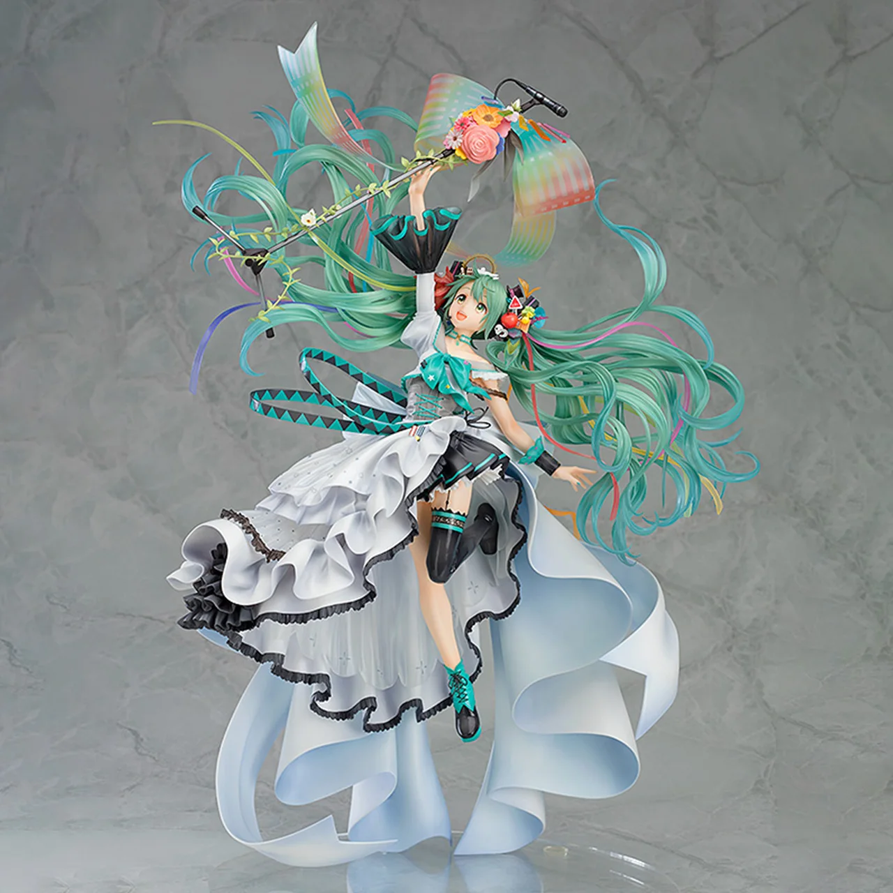 New 43cm Judai Gsc Vocaloid Hatsune Miku Memorial Dress 10th Anniversary Illustration Contest Action Pvc Figure Model Toys Gift