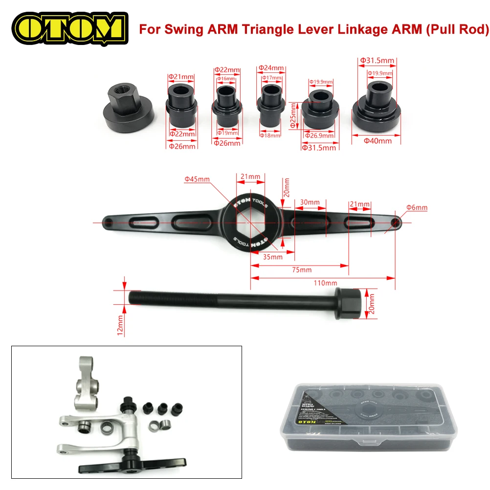 

Universal Motorcycle Bearing Installation Tool Press Fitting For Swing ARM Triangle Lever Linkage ARM Quenching Treatment Repair