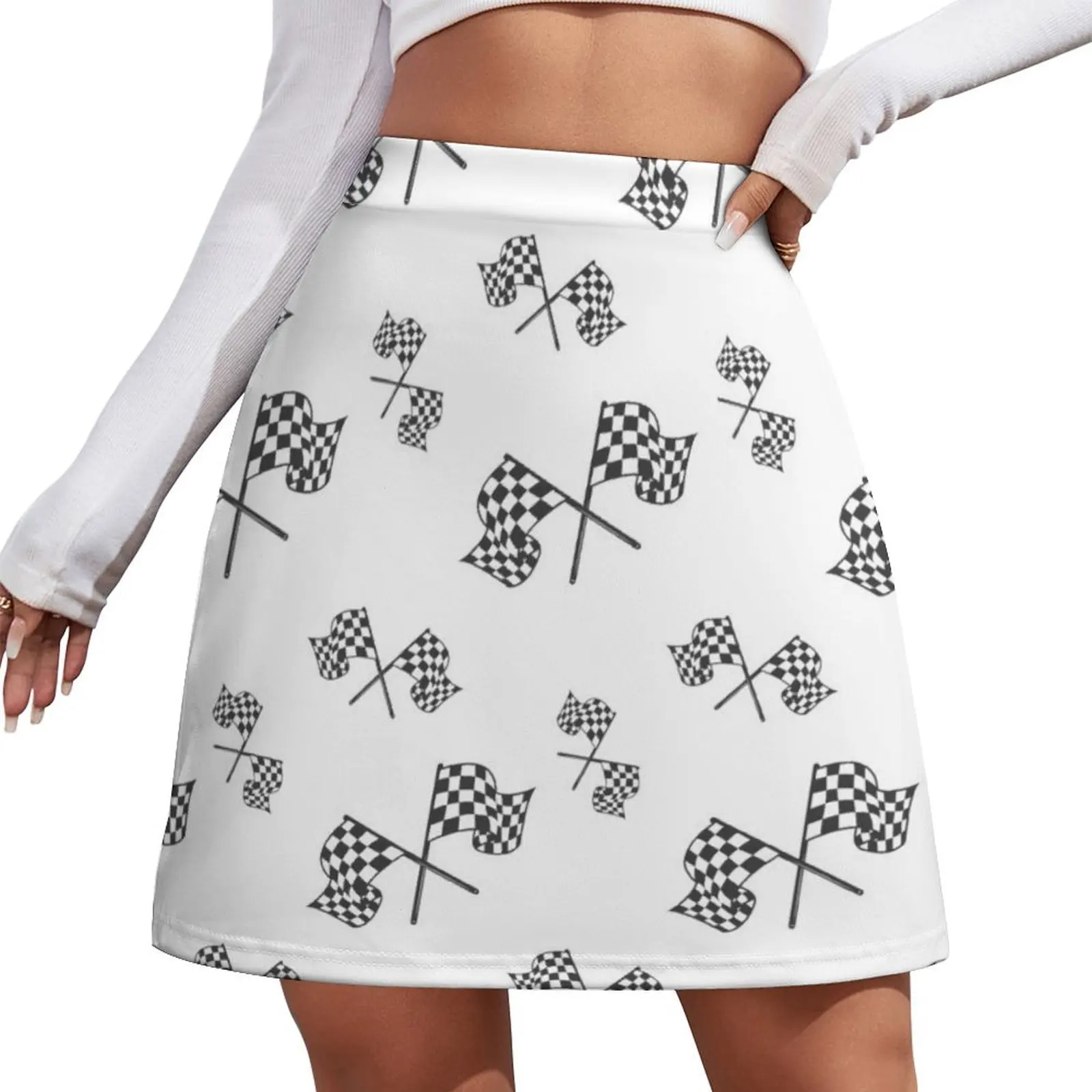 

Finish Flag Mini Skirt Summer skirt korean luxury clothing Mini Skirt