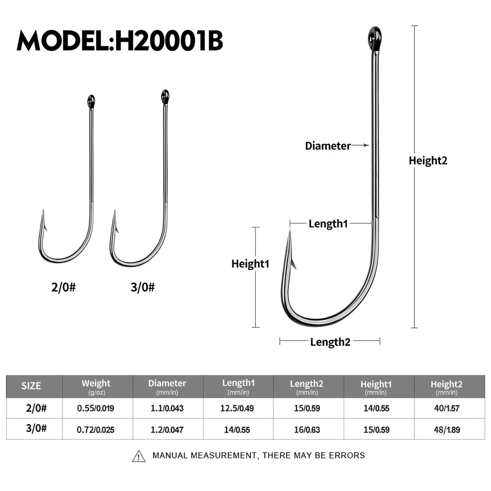 바다. Yolo 고탄소강 루어 후크 홀 링, 싱글 후크, 긴 손잡이 가시 후크, 바다 낚시 후크, 낚시 기어, 팩당 50 개