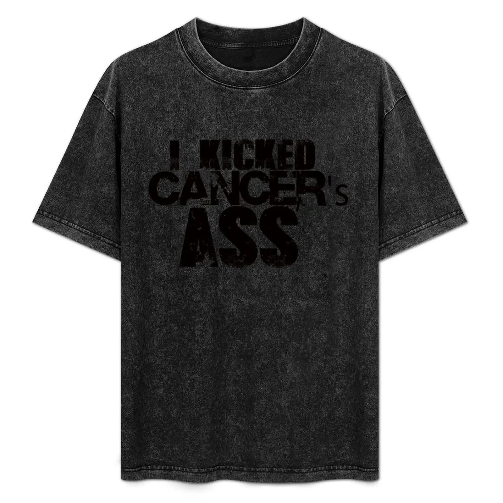 I Kicked cancer's ass T-Shirt sweat for a boy tees street wear mens cotton t shirts