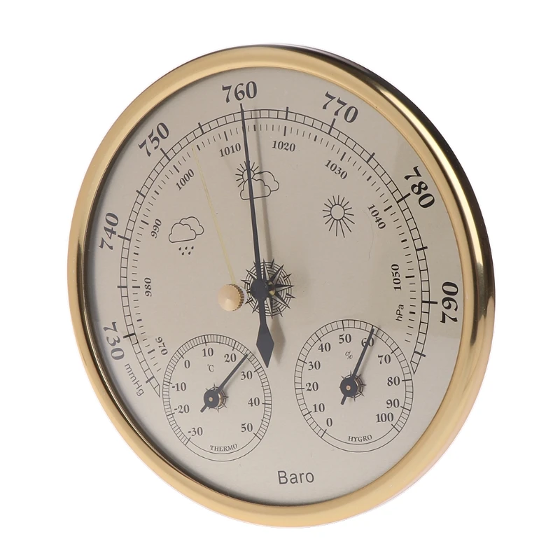 Three in One Wall Mounted Temperature Humidity  Pressure Barometer DropShipping