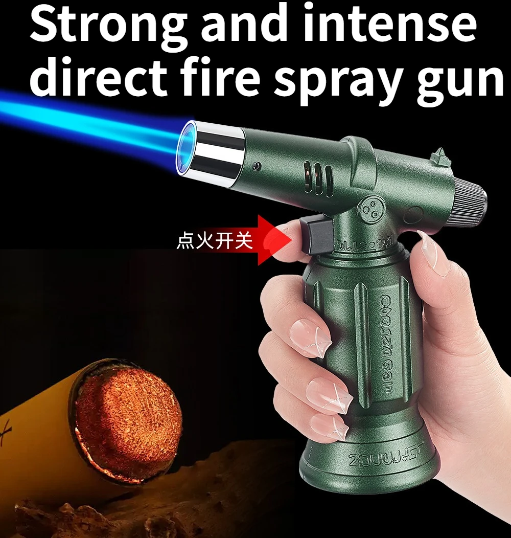 

NEW Outdoor BBQ High Temperature Direct Charge Windproof Lighter Spray Gun Household Handheld Spray Gun