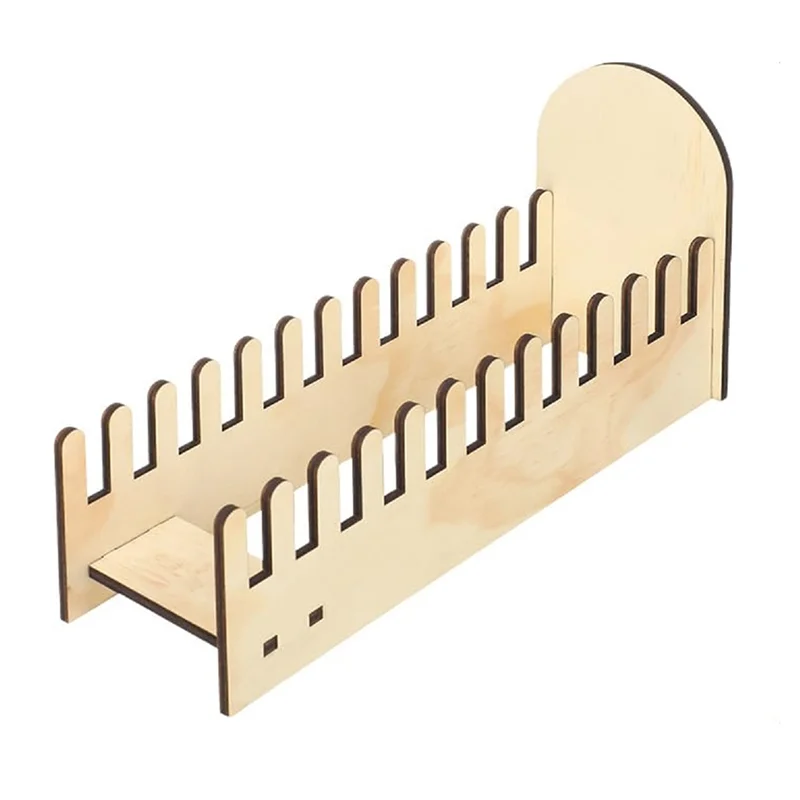 AA81-Wooden Desktop Card Storage Rack Office Organizer Paper Greeting Card Display Rack Advertising Business Card Rack