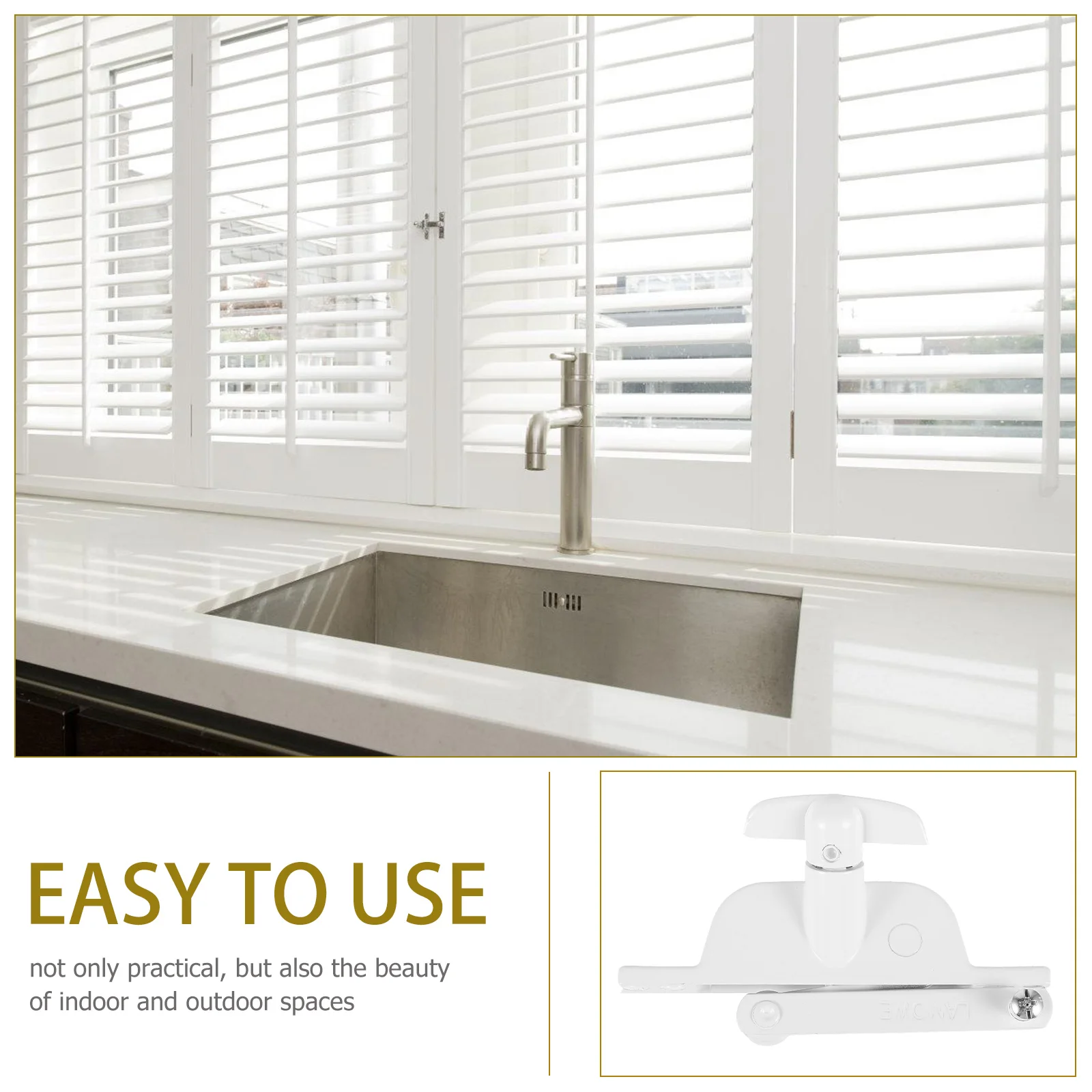 

Manual Window Opener Home Office Blind Switch H Crank Louver Parts Opening Tool Bathroom Kitchen Window Supplies Safety