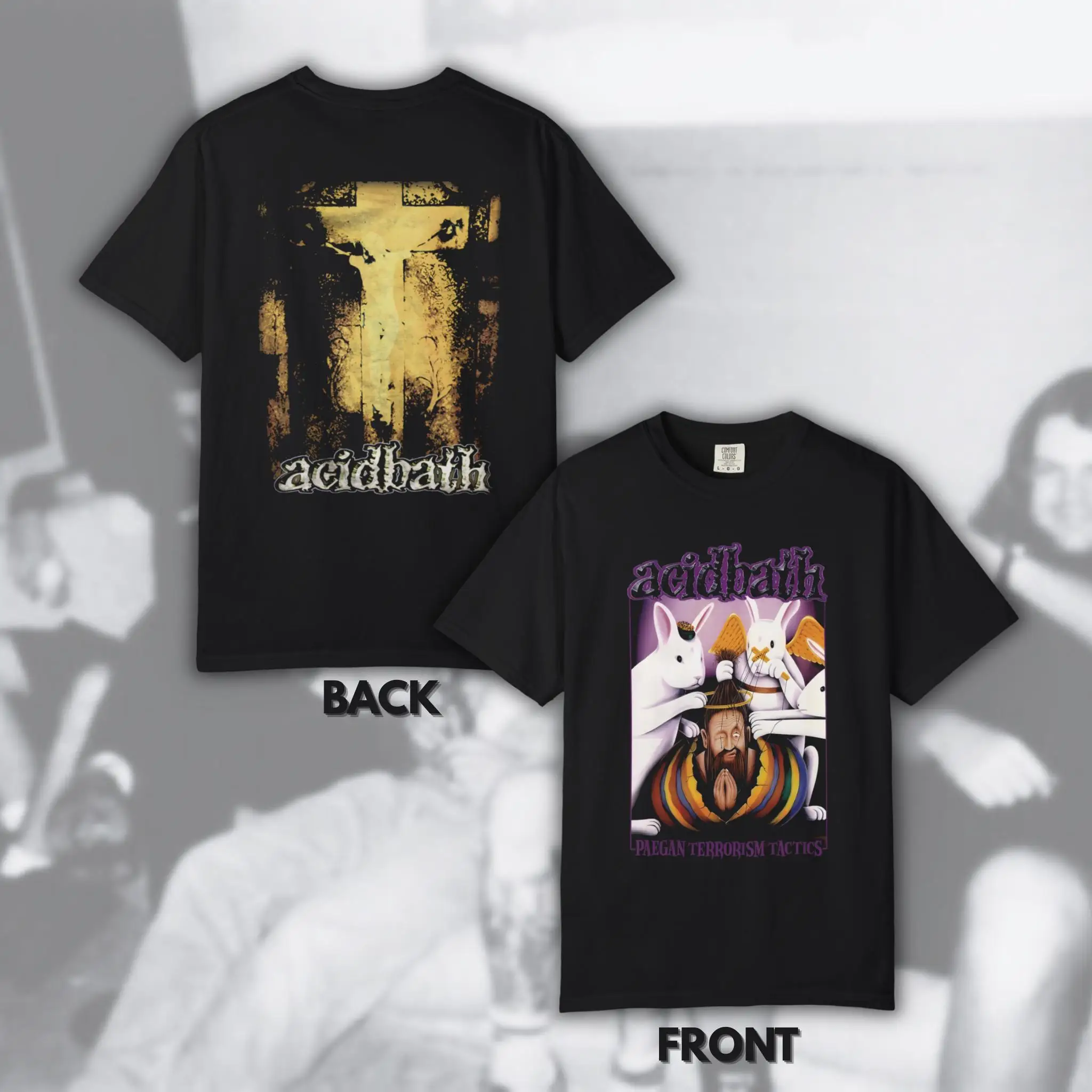 Camiseta gráfica de la banda Acid Bath para hombre y mujer, ropa de calle holgada, When The Kite String Pops Ablum, ropa de manga corta para hombre y mujer