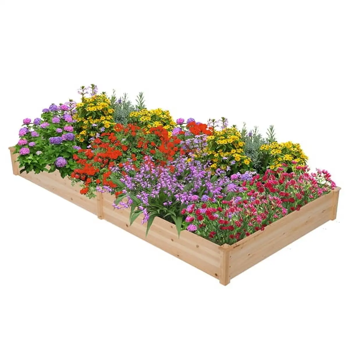 

Alden Design Wooden Raised Garden Bed Planter Box for Planting Outdoor, Outdoor