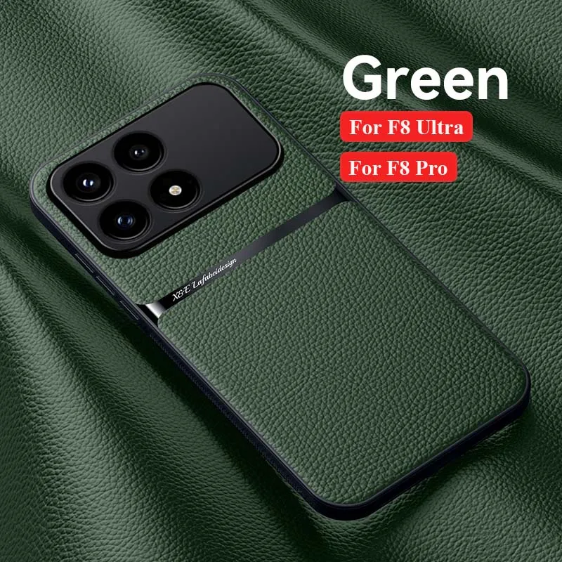 Back Leather Case Cover for Xiaomi Mi Poco F8 Ultra 5G Car Holder Magnetic Leather Case Cellphone Coques Xiaomi Poco F8 Pro
