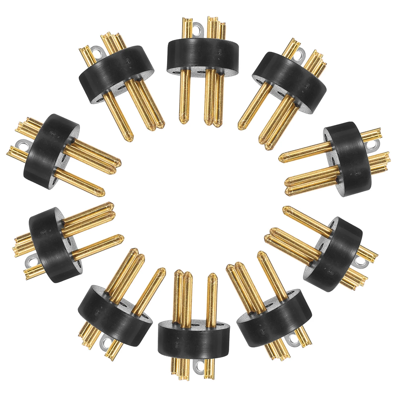 

10 Pcs XLR Head Needle Three-core Microphone Plug Connector Audio Devices Accessory Accessories