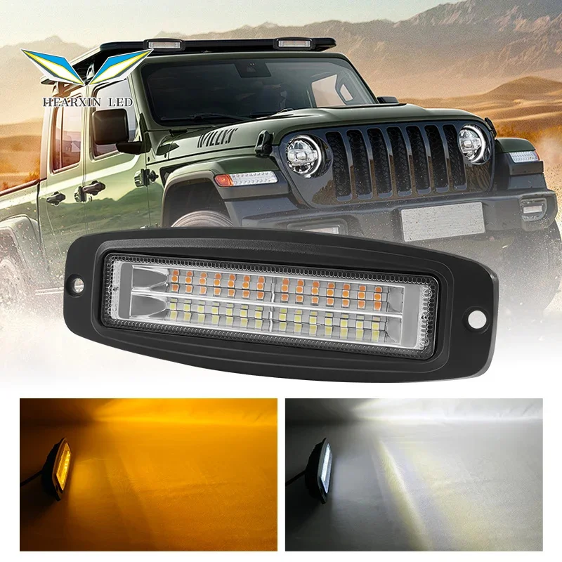 

7 Inch Car Flush Mount LED Pod Combo Work Light Bar Auto Led Driving Reversing Lamp ATV SUV Truck Off-road Vehicles 12V 24V