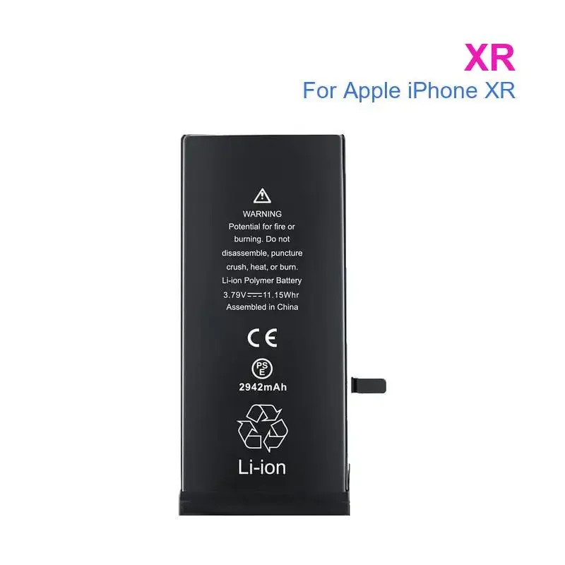 Mobile Phone Battery For Apple iPhone XR 2942mAh Real Capacity