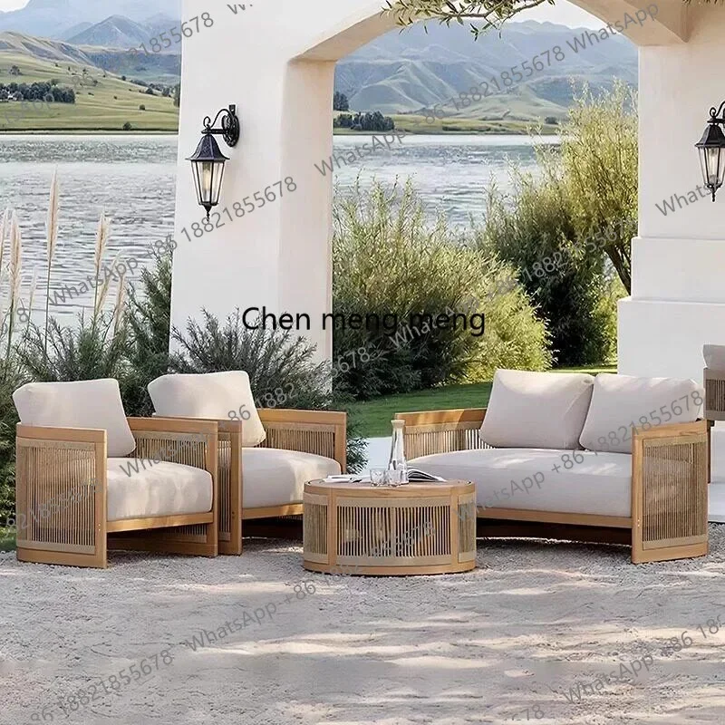 G153 Nordic outdoor sofa combination courtyard balcony sales department outdoor creative leisure rattan furniture