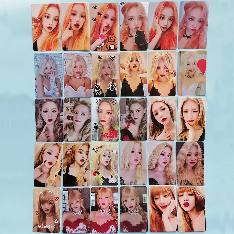 

6pcs KPOP (G)I-DLE NXDE Member Personal Photocards I LOVE Double-Sided LOMO Cards YuQi MiYeon gidle Fans Collections Gifts