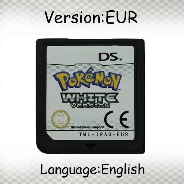 NDS Spielmodul Pokemon Schwarz Weiß Platin HeartGold SoulSilver USA EUR FRA ITA NOE AUS ESP Version für DS 2DS 3DS Konsole