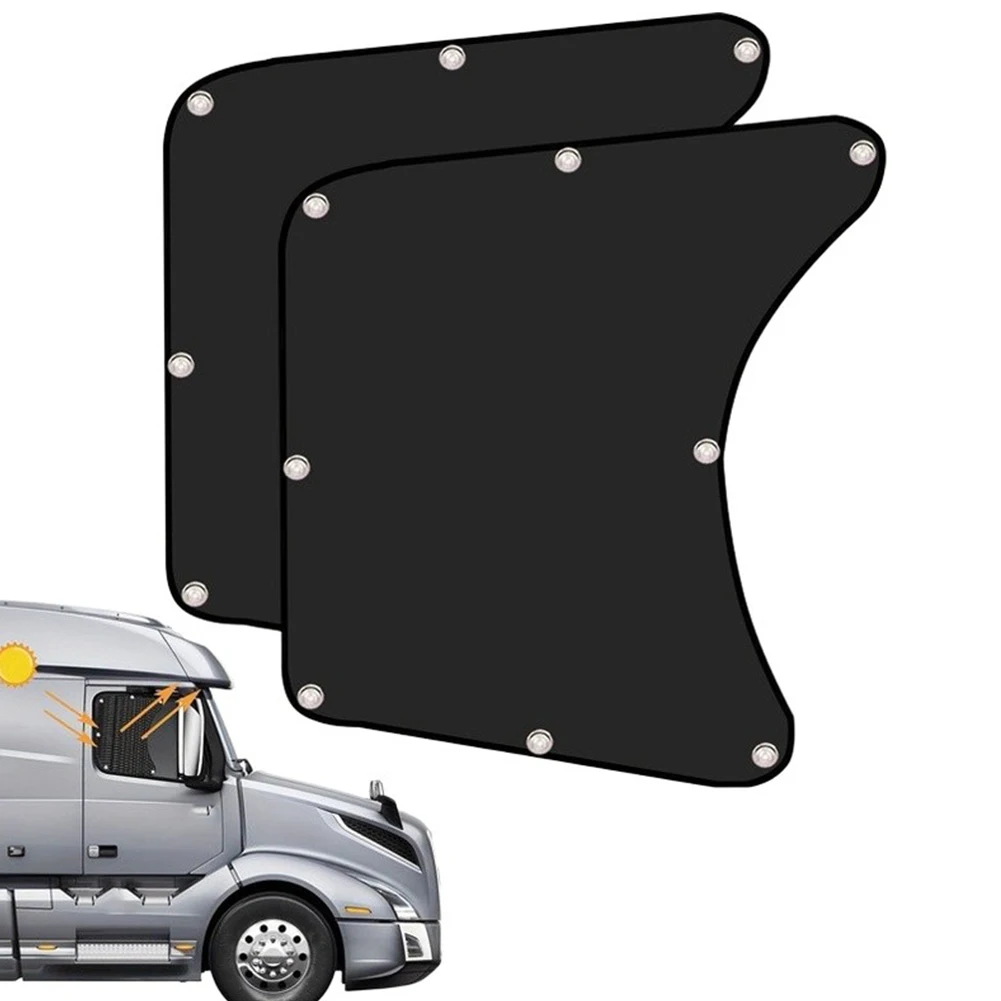 Commercial Vehicle Sun Blocker Truck Side Window Shades For Sunny Day Driving Glare Reduction Polyester Construction