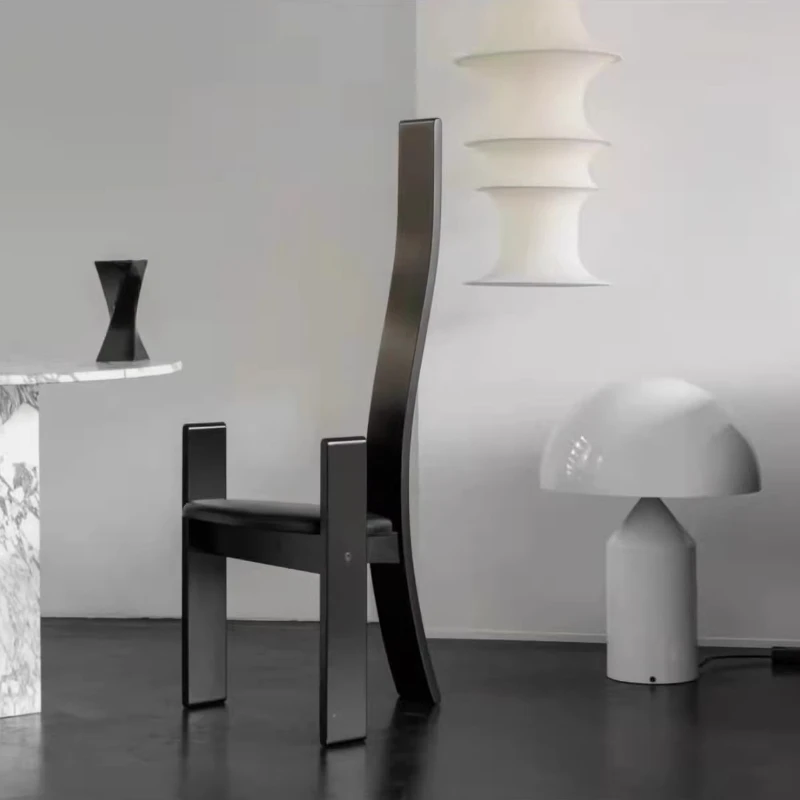 Wabi Sabi Wind Clothing Store Niche Chair, Artistic Minimalist Dining Chair