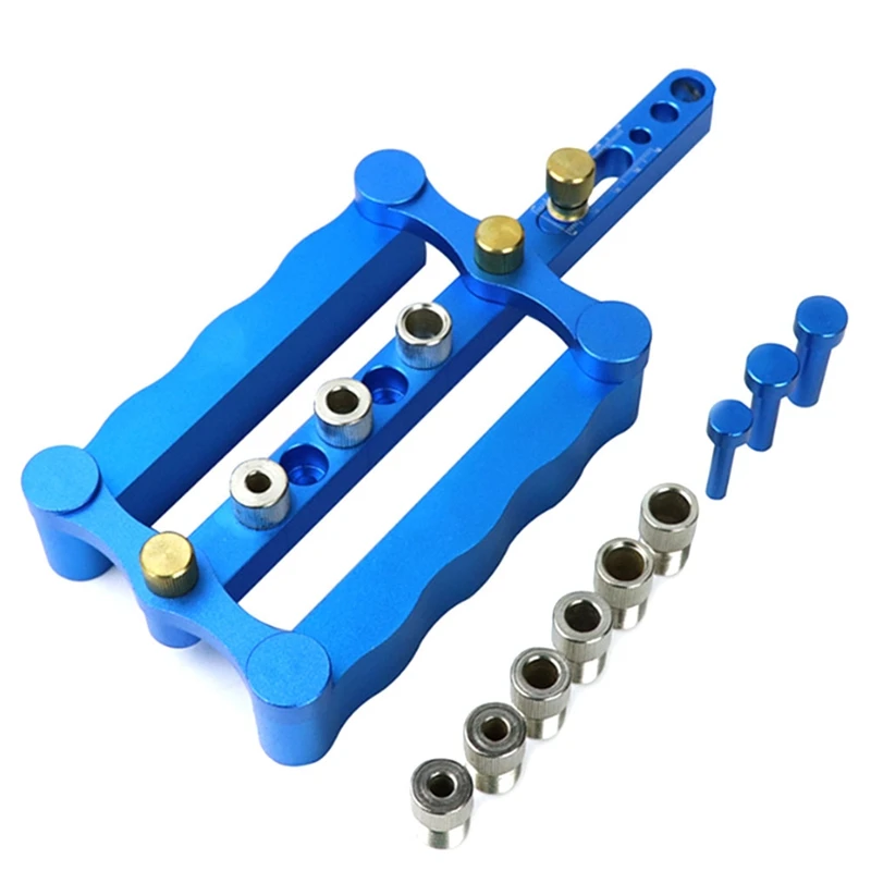 

1Set Drill Locator 6/8/10Mm Centering Woodworking Doweling Jig Locator Tools Kit For Carpentry