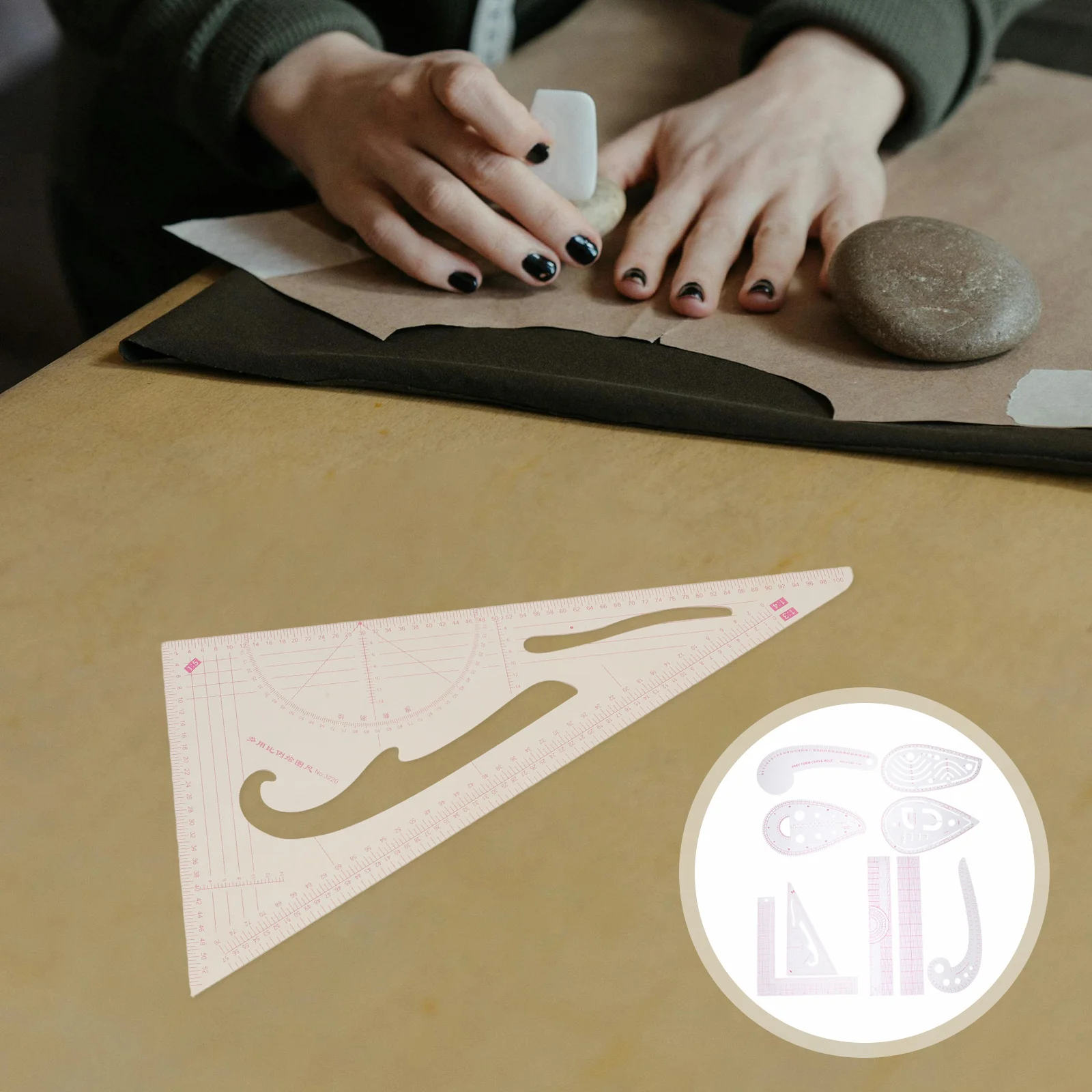 

1 Garment Pattern Making Set Plastic Sewing For Cutting Tailor Craft Tool French Curve Quilting Stitching Diy Clothing Design