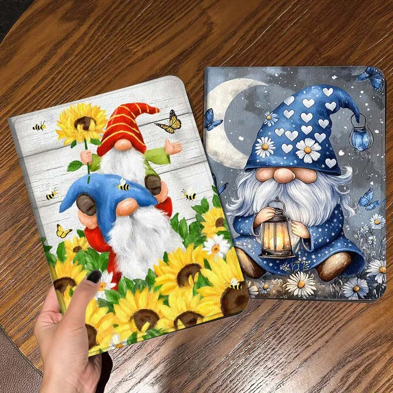 

Cartoon Gnome Sunflower Bee Gift Tablet Case For Samsung Galaxy Tab S7 S8 S9 S10 FE Lite