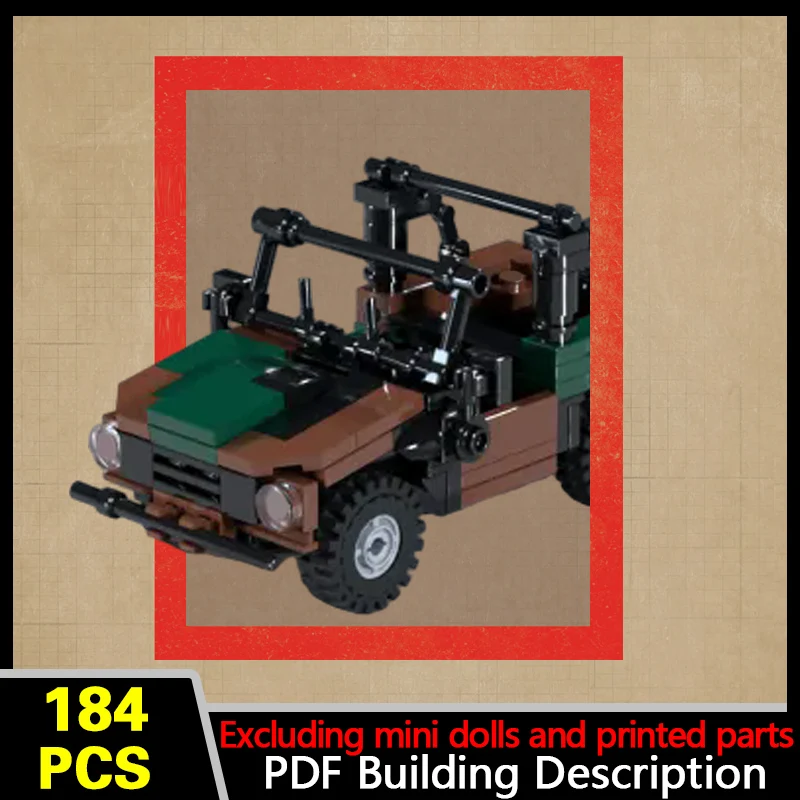 Light Tactical Vehicle Model MOC Building Bricks War Equipment Modular Technology Gifts Holiday Assemble Children Toys Suit