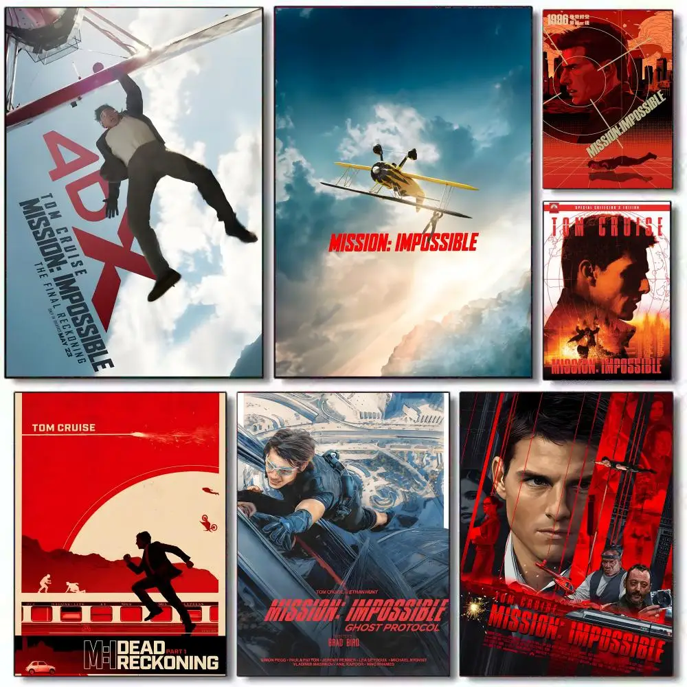 2023-pop-movie-mission-impossivel-poster-hd-pvc-autoadesivo-arte-de-parede-A-prova-d-'Agua-reutilizavel-para-home-office-cafe
