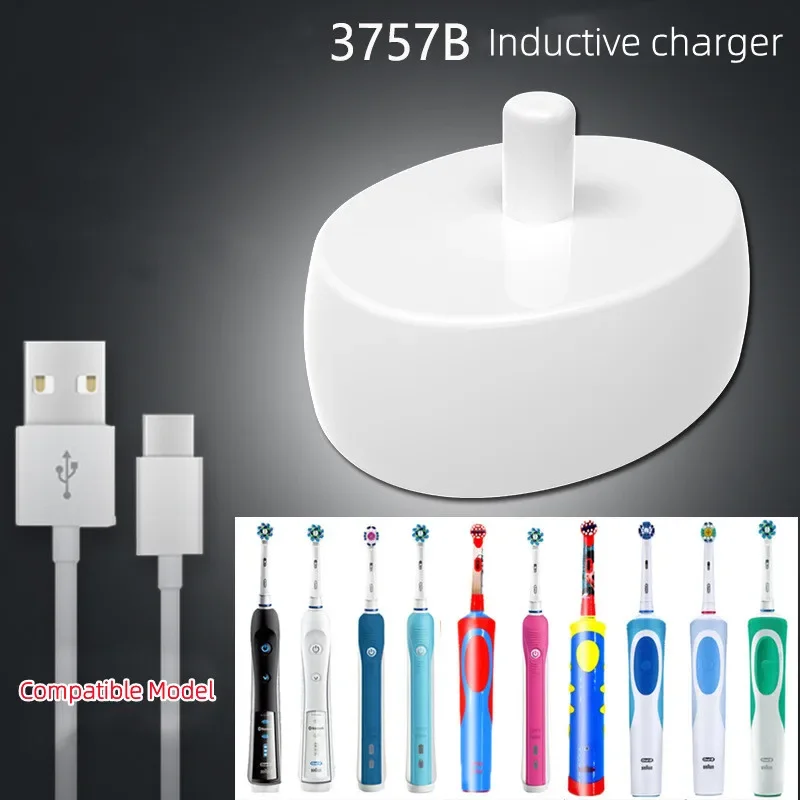 Portable For Braun Oral-b Charger Replacement For Oral B Stand Holder Electric Toothbrush USB Charger For Oral B D12 D20 D16 D10